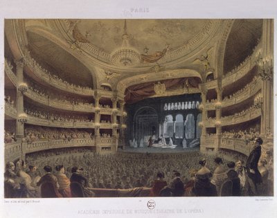 Academie Imperiale de Musique, Paris by Louis Jules Arnout